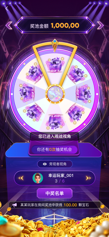 转盘旁观状态